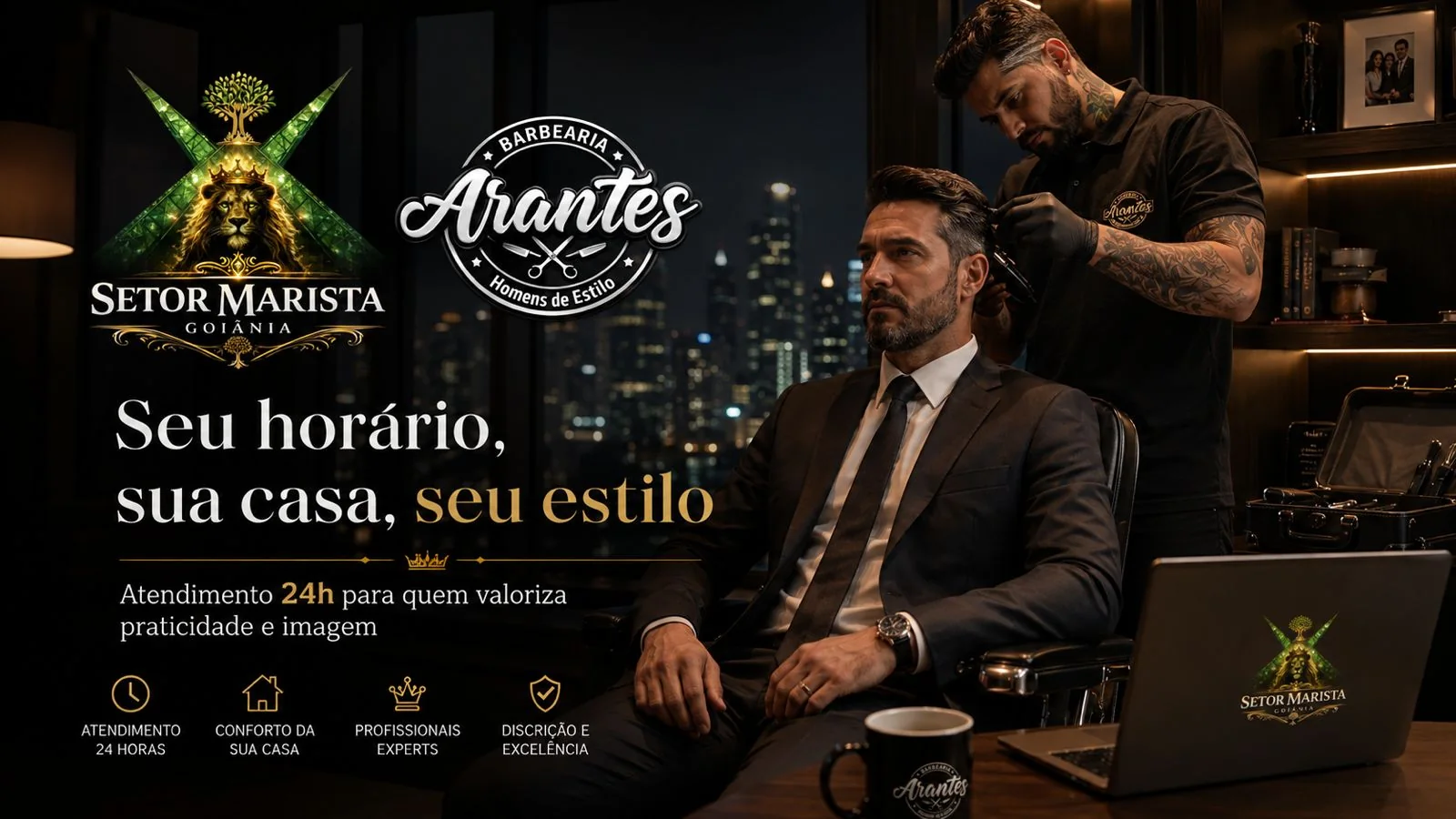 Atendimento residencial com conforto, discrição e estilo
