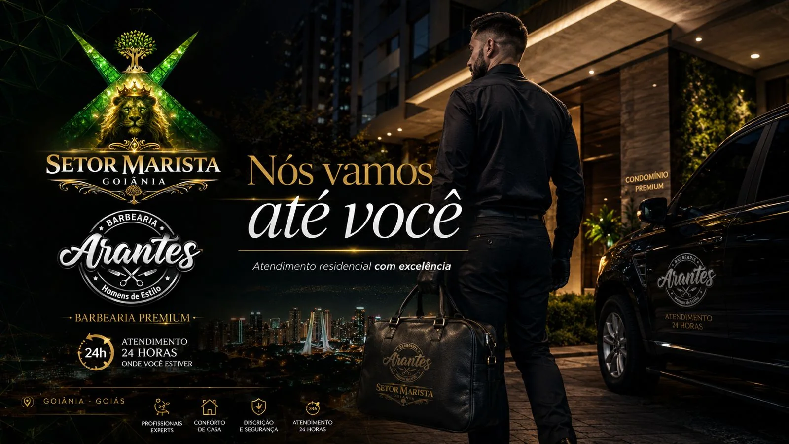A Barbearia Arantes vai até você
