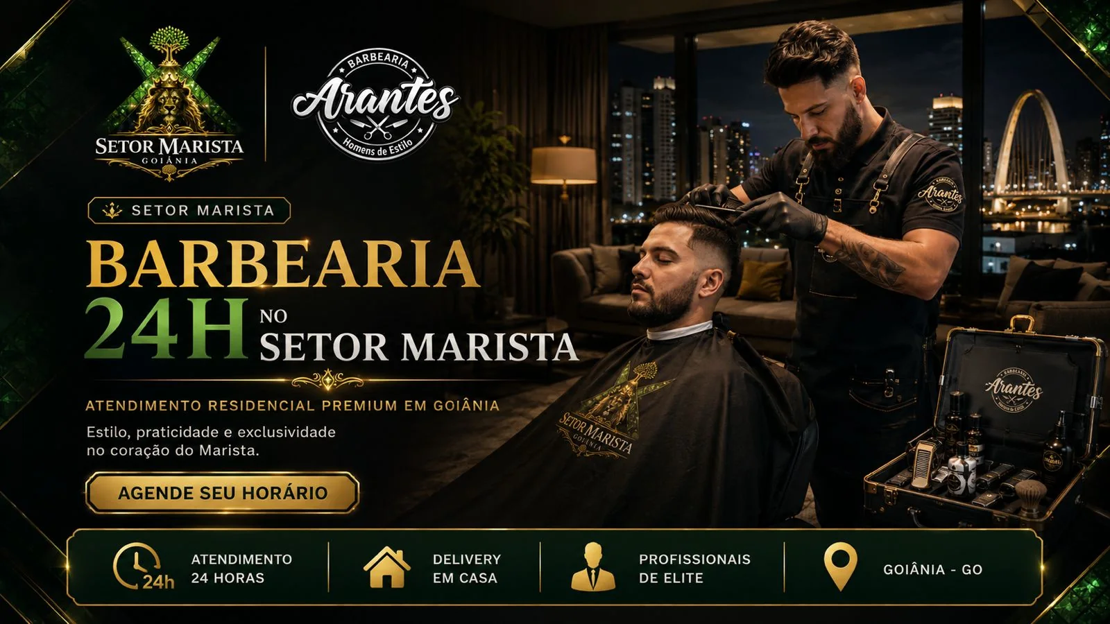 Barbearia 24H no Setor Marista