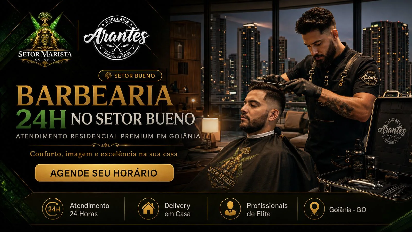 Barbearia 24H no Setor Bueno