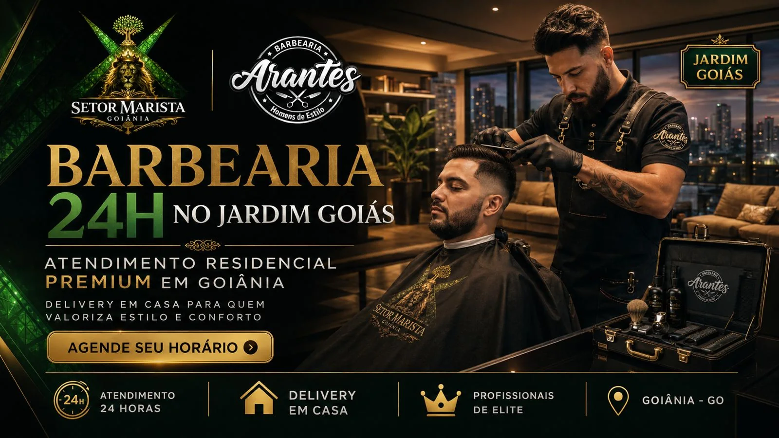 Barbearia 24H no Jardim Goiás
