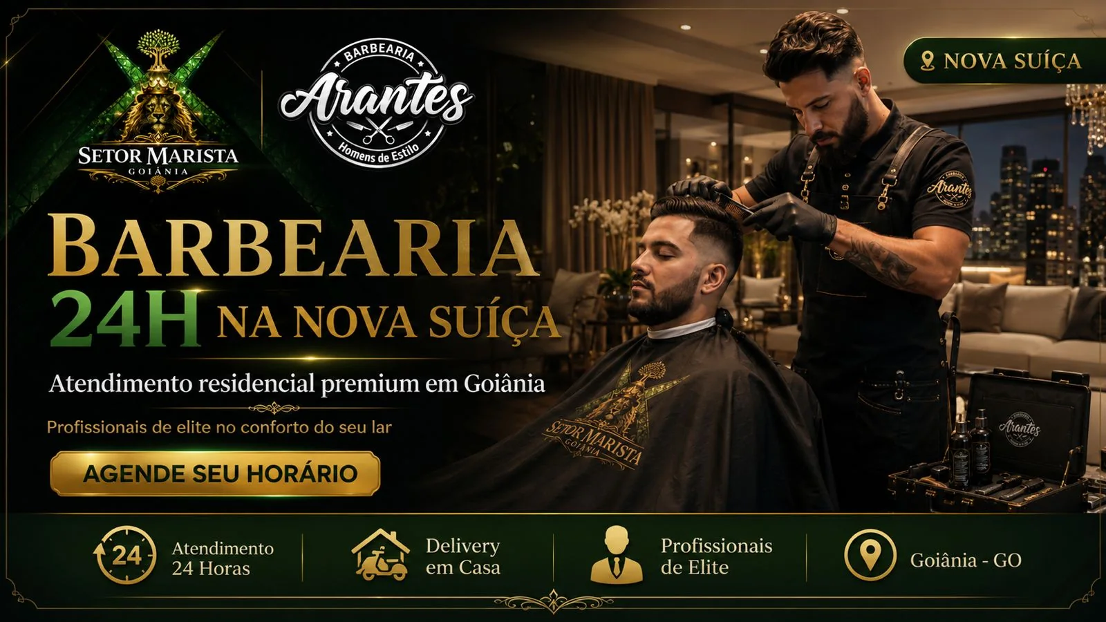Barbearia 24H na Nova Suíça