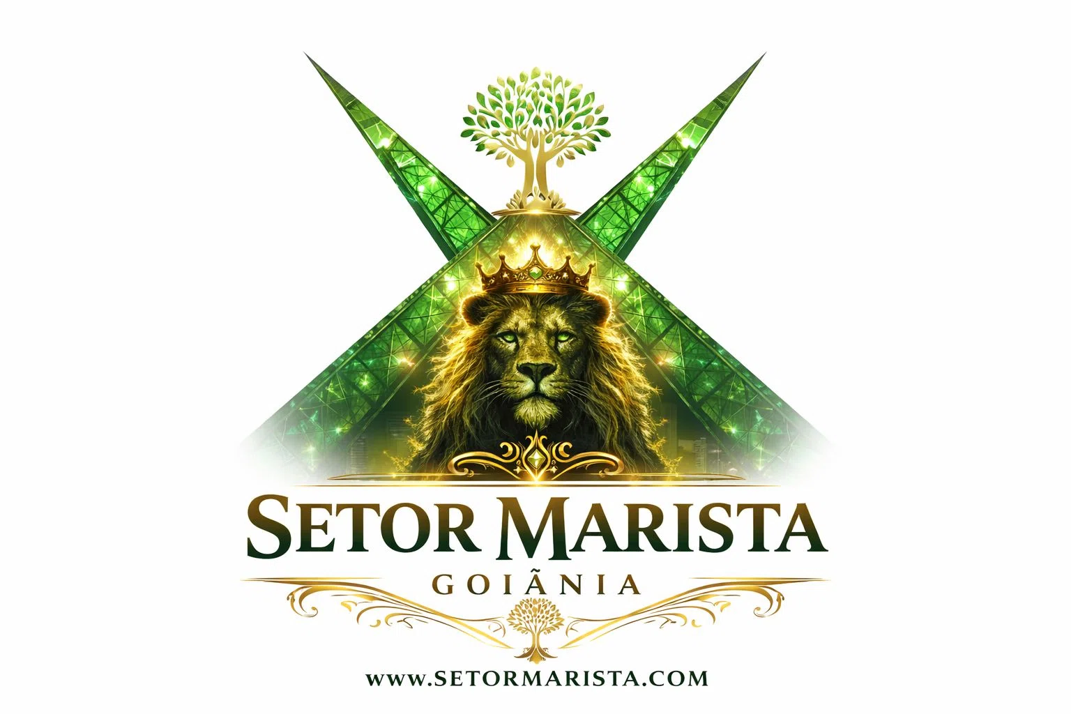 Mapa e imagem institucional do Setor Marista em Goiânia, bairro nobre com alta valorização imobiliária, gastronomia, negócios e qualidade de vida.